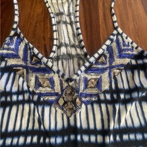 Express Sequin Tank Top Sm